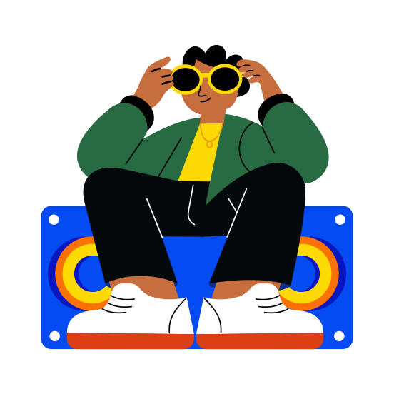 Cool Boy, Stylish, Fashion, Goggles, Teenager illustration