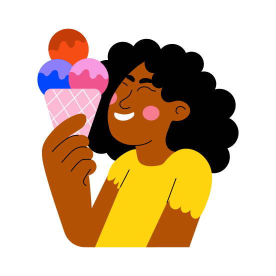 Eating Cone, Dessert, Sweet, Confectionery, Food illustration