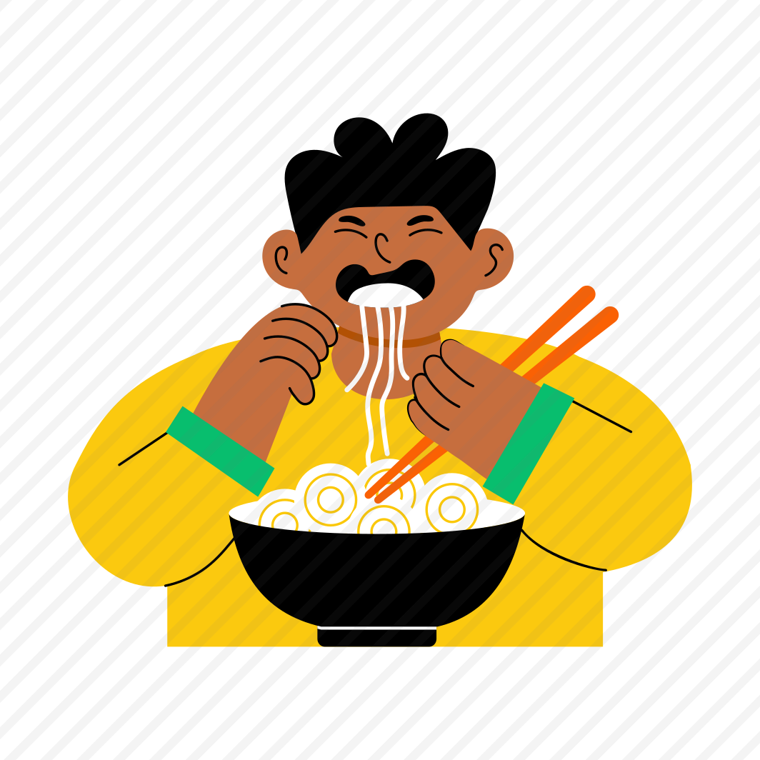 Eating Noodles, Ramen, Food, Meal, Cuisine preview
