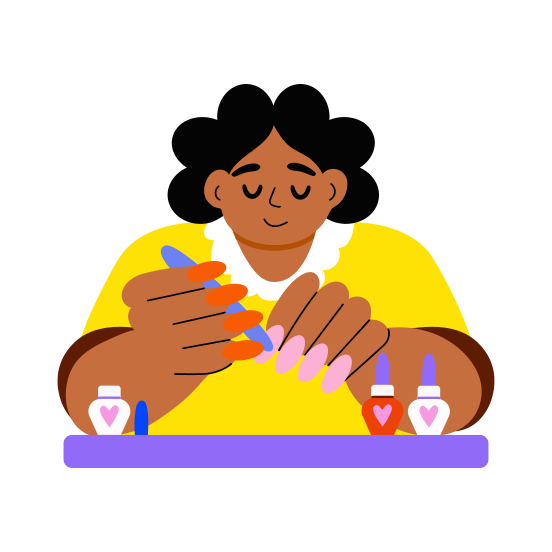 Manicure, Hygiene, Pampering, Self Care, Hand Care illustration