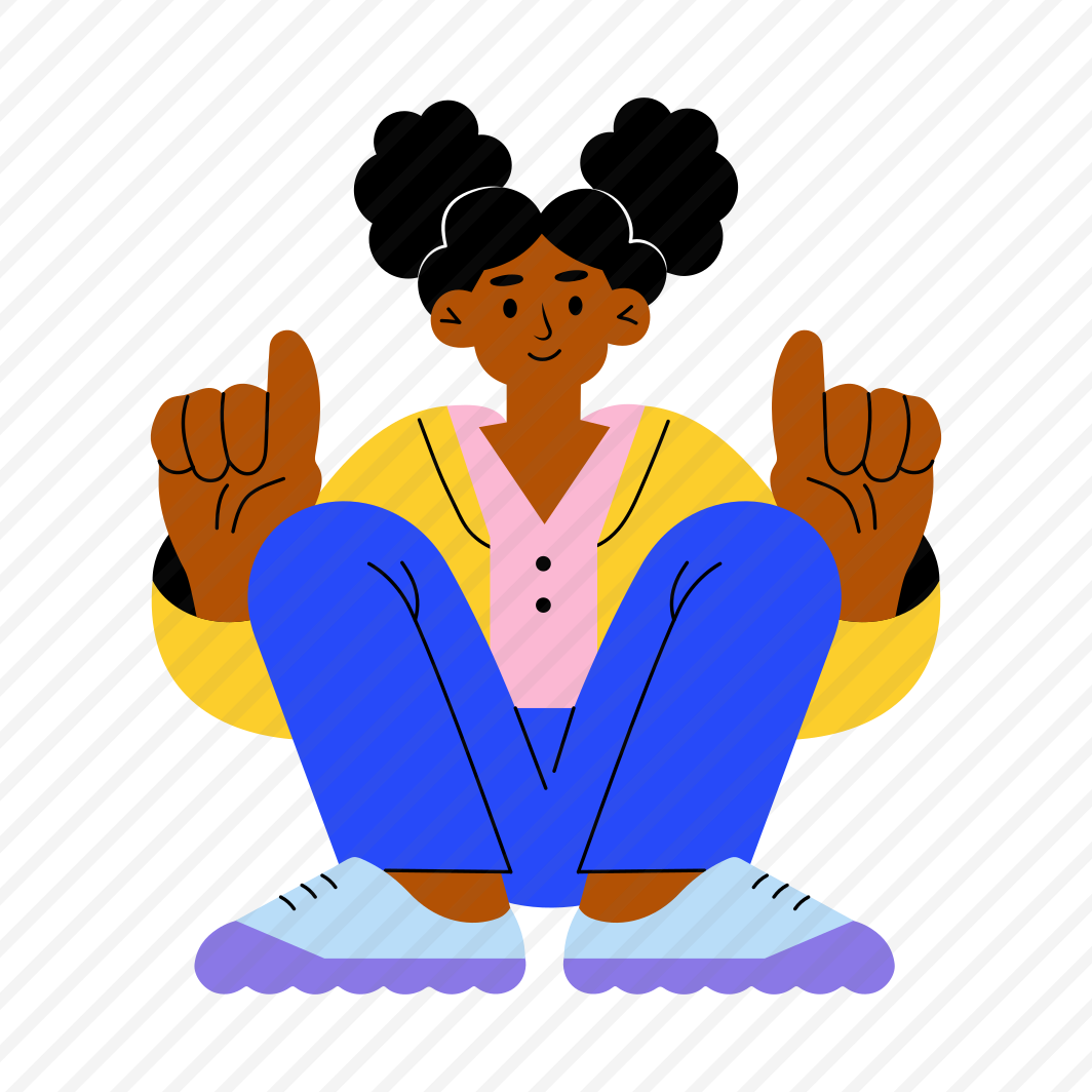 Teenager Girl, Relaxing, Gesture, Sitting, Youth preview