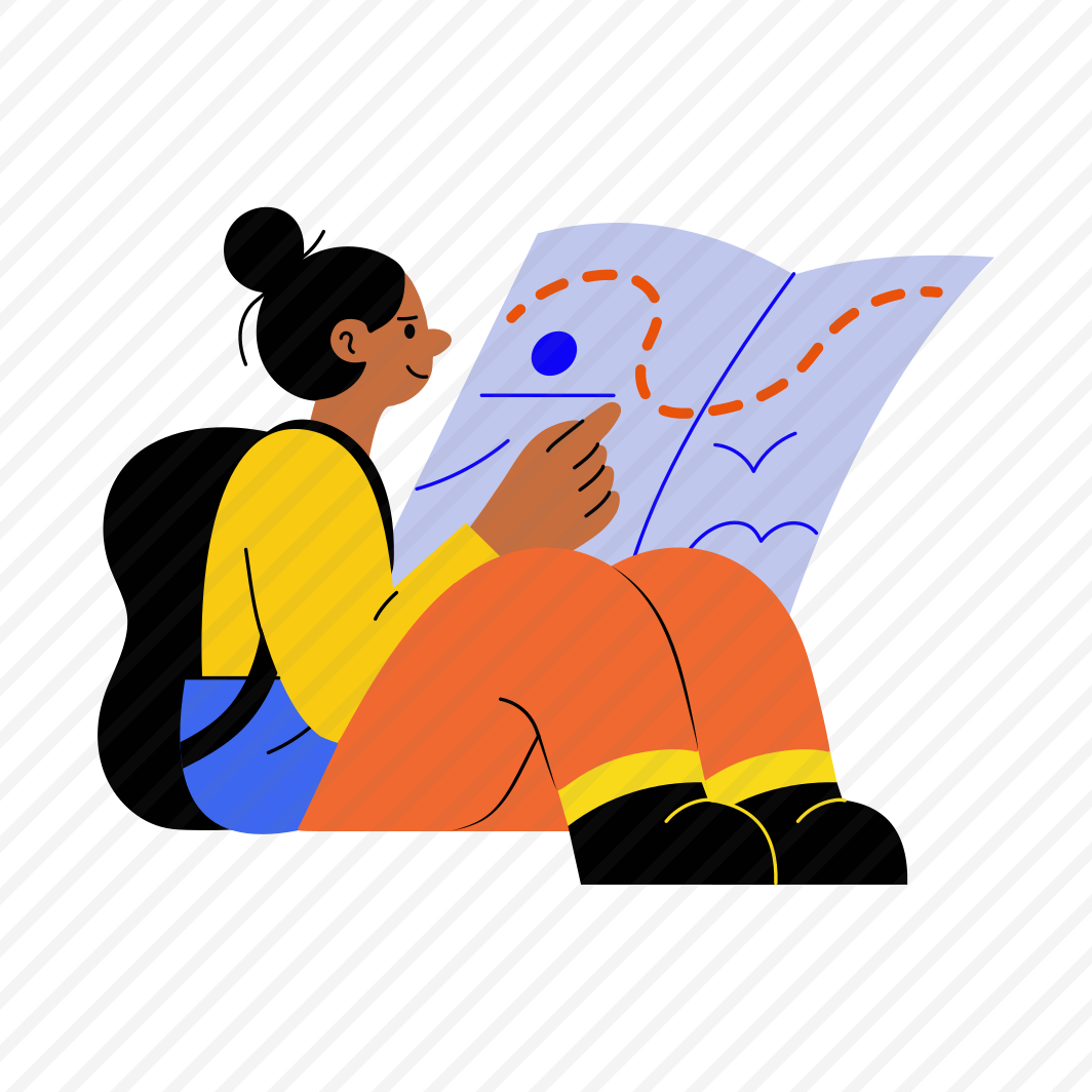 Travel Map, Direction, Route, Journey, Location preview