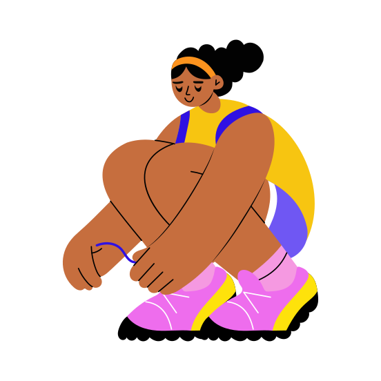 Tying Laces, Knotting, Shoes, Footwear, Sneakers illustration