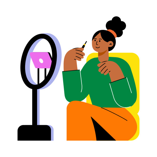 Vlogging, Content, Videography, Recording, Hobby illustration