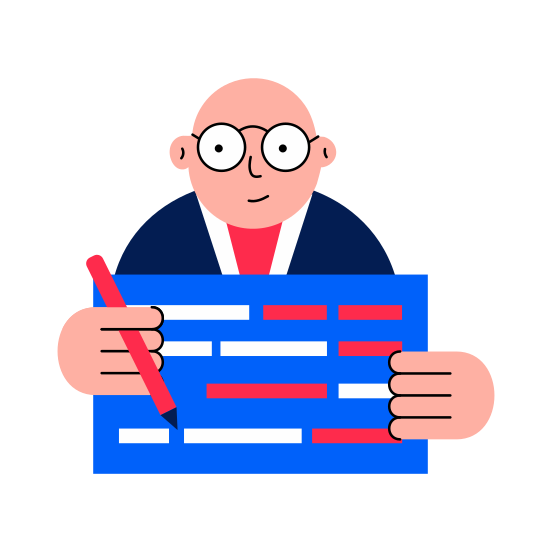 Code Review, Testing, Checking, Insight, Expert illustration