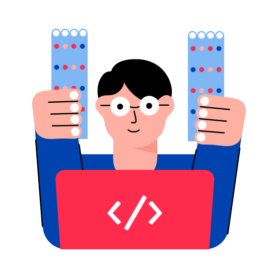 Expert Coder, Programmer, Designer, Developer, Engineer illustration