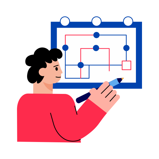 Flowchart, Prototype, Drafting, Planning, Drawing illustration