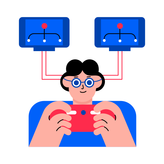 Haptic Gaming, Gamepad, Joystick, Software, Developer illustration