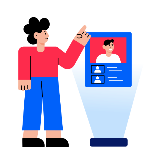 Holographic Image, Projection, Simulation, Technology, Expert illustration