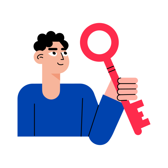 Key Generator, Encryption, Password, Cybersecurity, Expert illustration