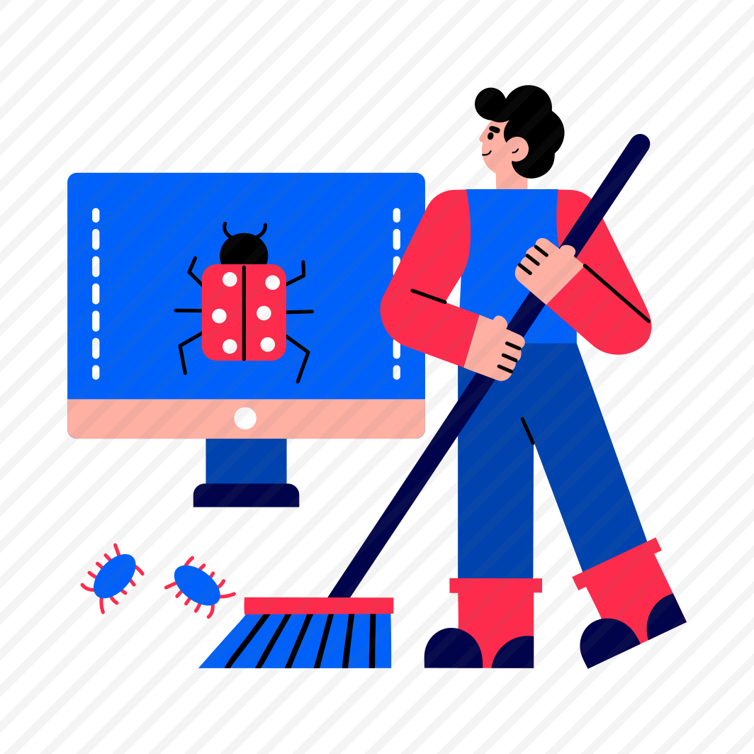 Malware, Bug, Error, Expert, Character preview