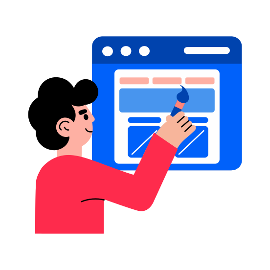 Web Designer, Developer, Coder, Programmer, Software Engineer illustration