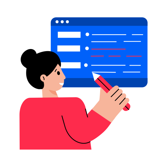 Web Developer, Designer, Coder, Programmer, Software Engineer illustration