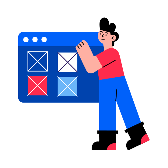 Wireframe Design, Website, Layout, Interface, Software Engineering illustration