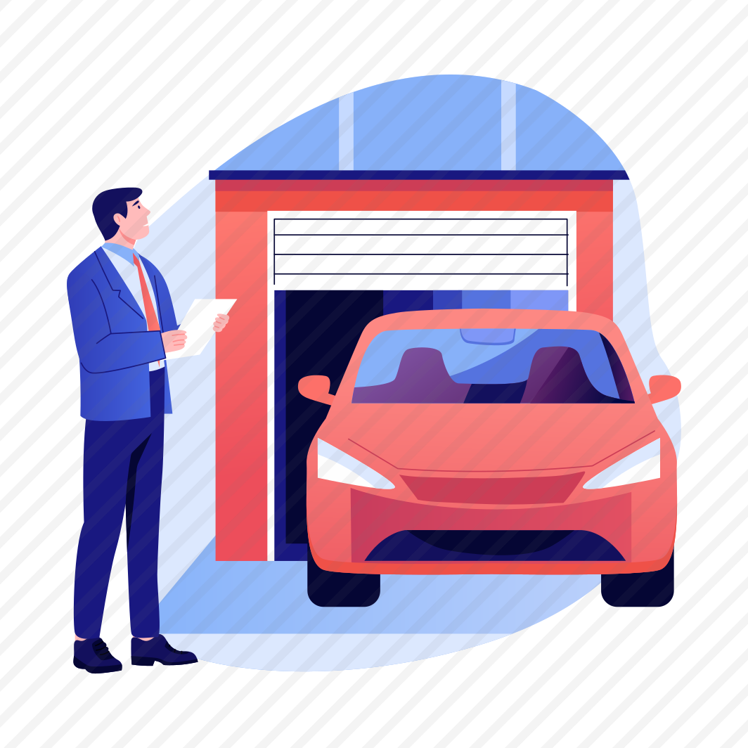 Garage Inspection, Checking, Agent, Car, Property preview