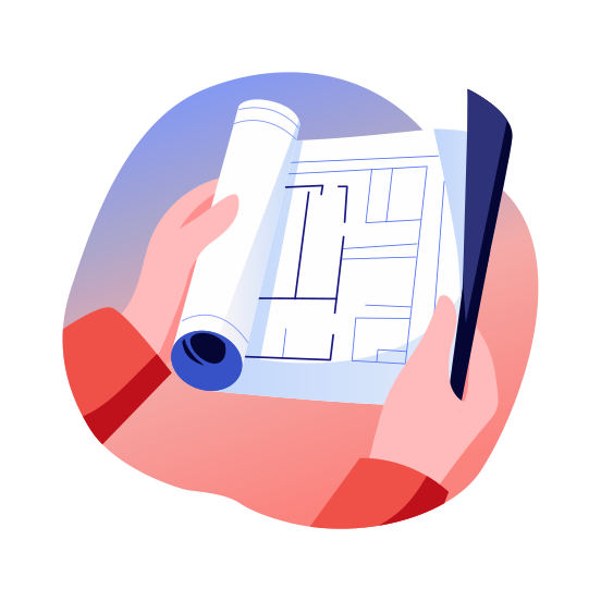 Home Blueprint, Prototype, Structure, Map, Zoning illustration