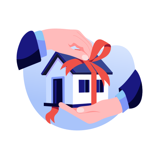 New Home, House, Gift, Purchase, Property illustration
