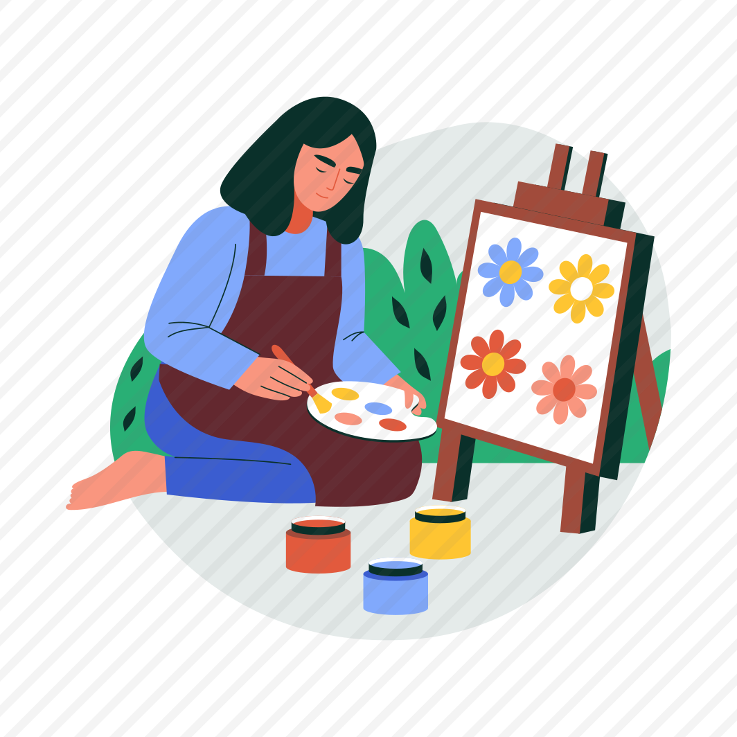 Canvas Painting, Artist, Hobby, Recreation, Springtime preview