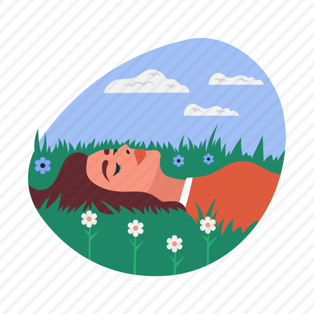 Cloud Gazing, Skywatching, Relaxing, Enjoying, Springtime, preview