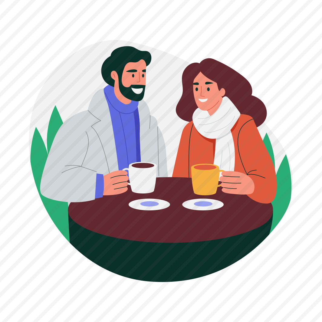 Coffee Date, Romance, Drinking, Sipping, Enjoying, preview