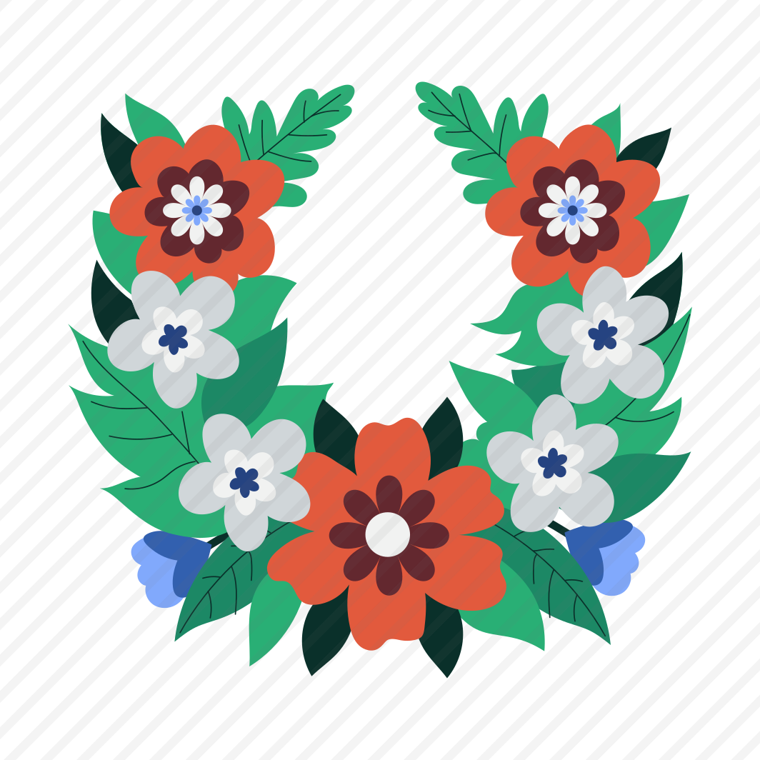 Floral Necklace, Wreath, Blooming, Decor, Springtime preview