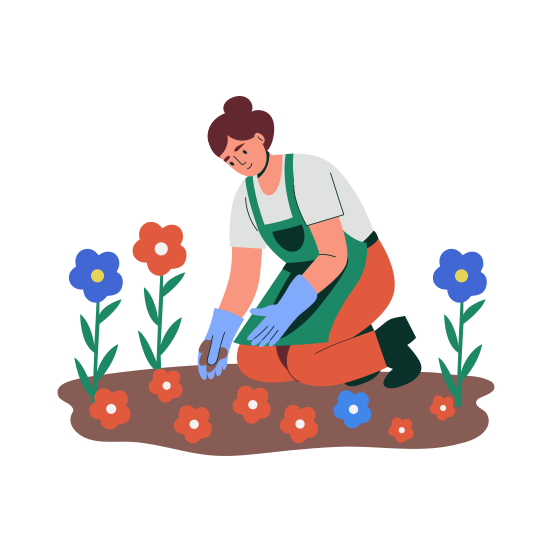 Florist, Gardener, Plant Lover, Phytophilia, Biophilia, illustration