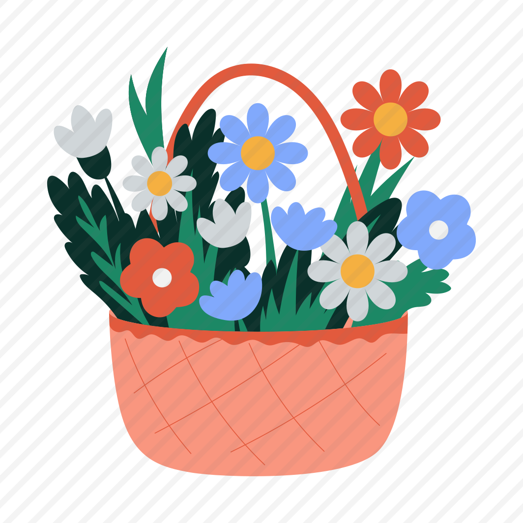 Flower Basket, Hamper, Floral, Blooming, Springtime preview