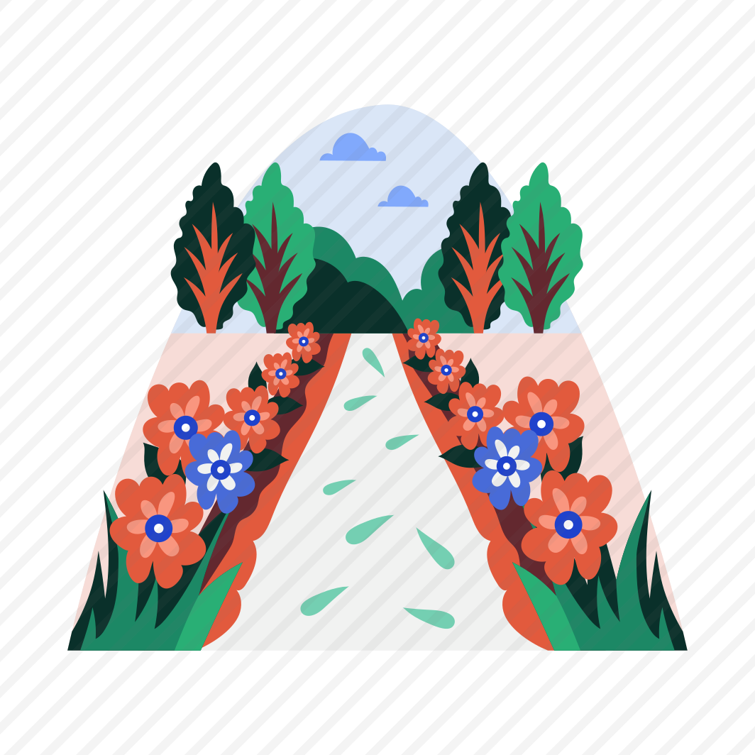 Flower Trail, Garden, Scenery, Park, Springtime preview