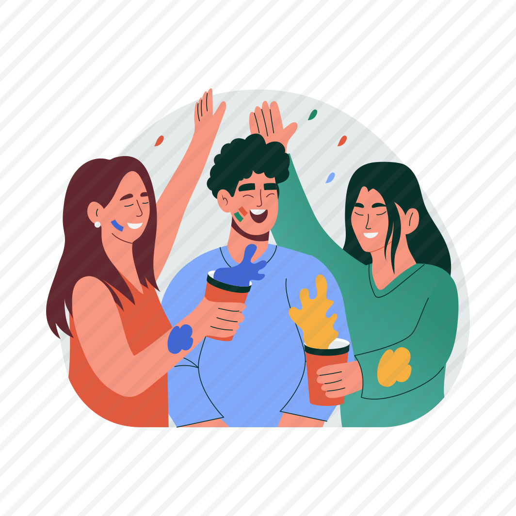 Holi Festival, Celebration, Happy, Laughing, Friends preview