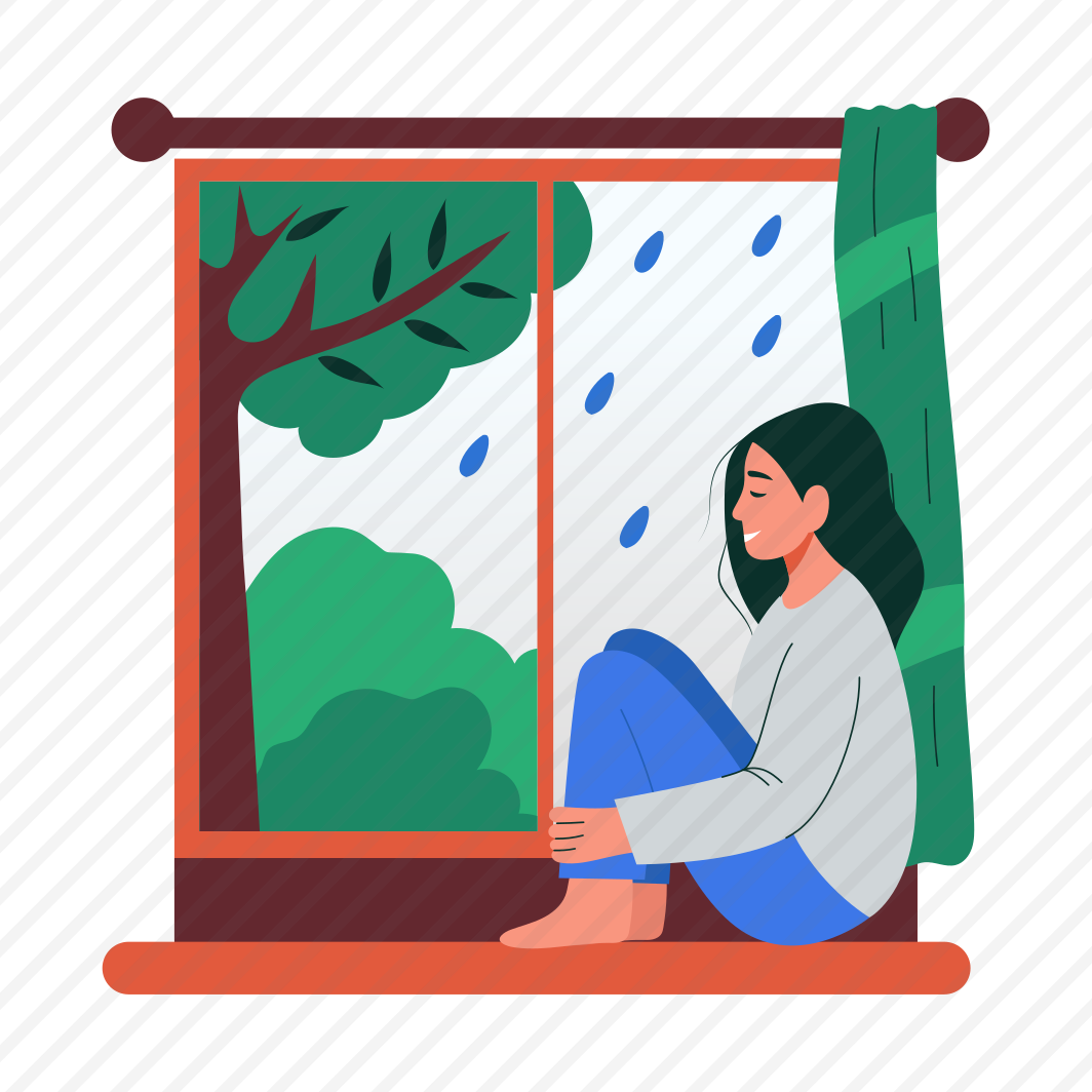 Raining Window, Rainy Weather, Enjoying, Leisure, Springtime preview