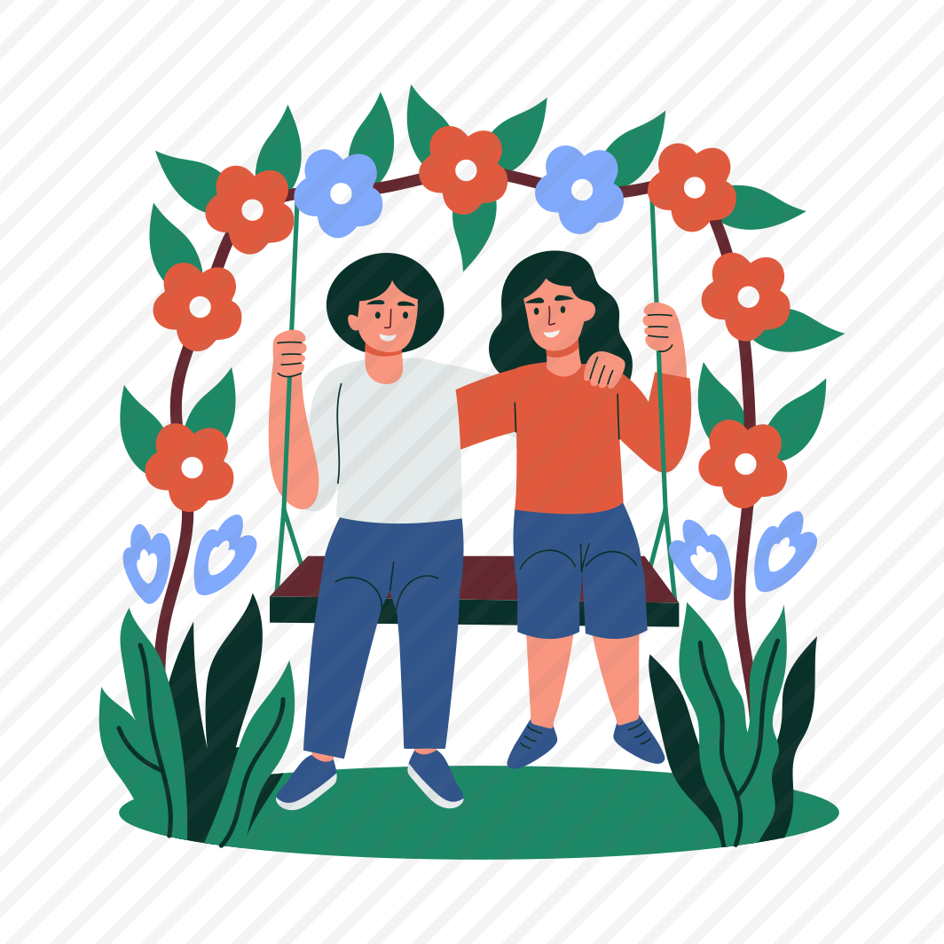 Swinging, Enjoying, Leisure, Romance, Couple, preview