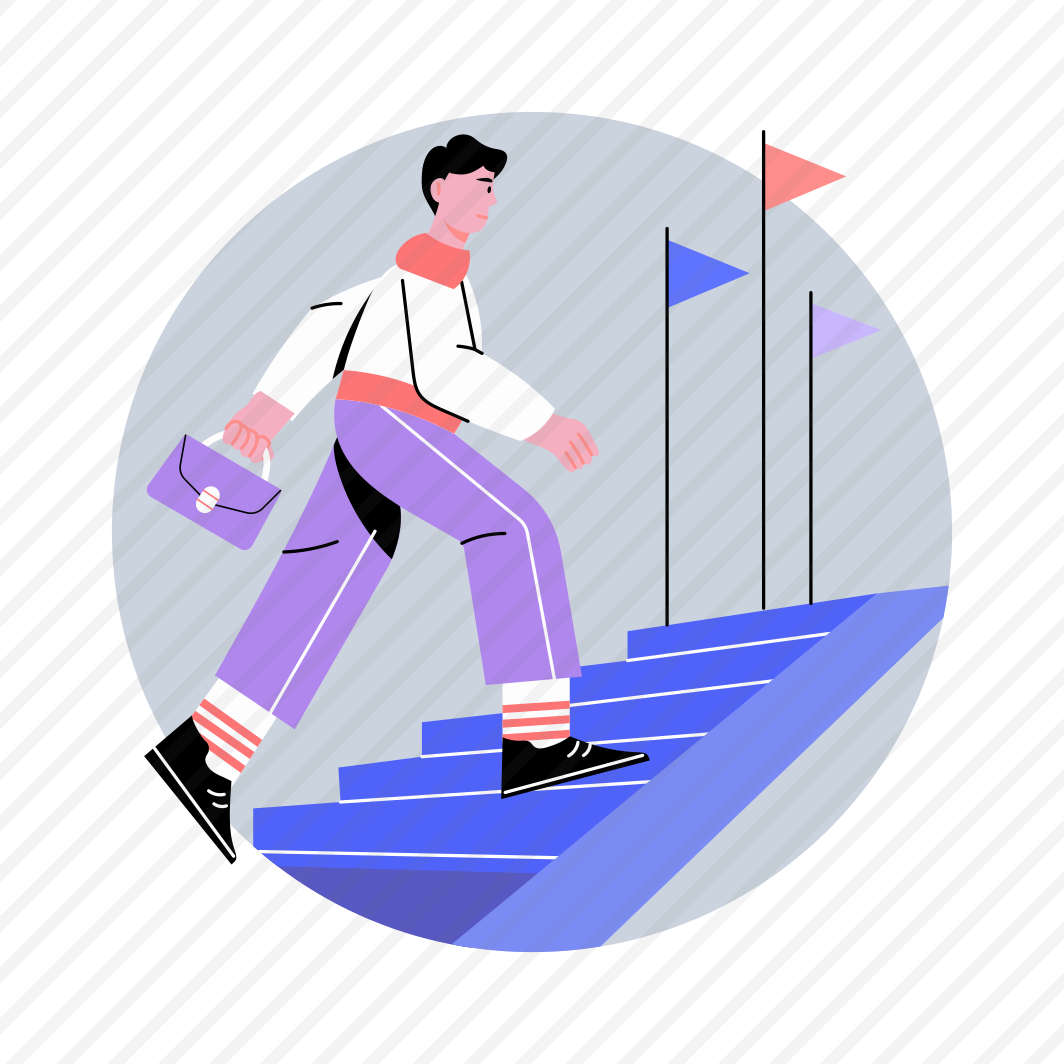 Business Progress, Climbing, Upward, Growth, Businessman preview