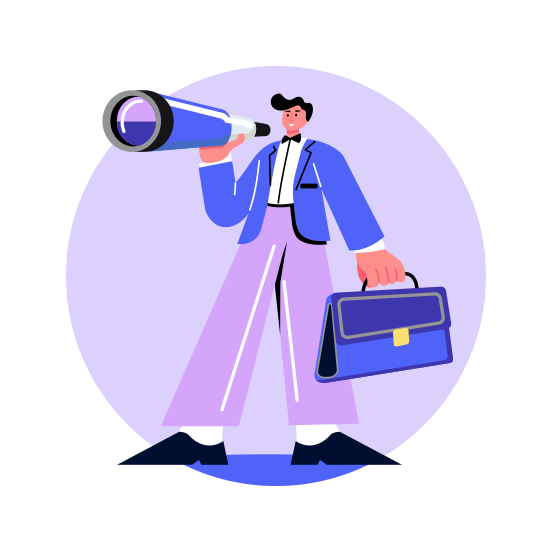 Businessman, Entrepreneur, Executive, Professional, Vision illustration