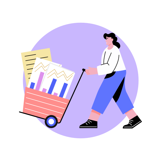 Data Analyst, Expert, Professional, Statistics, Researcher illustration