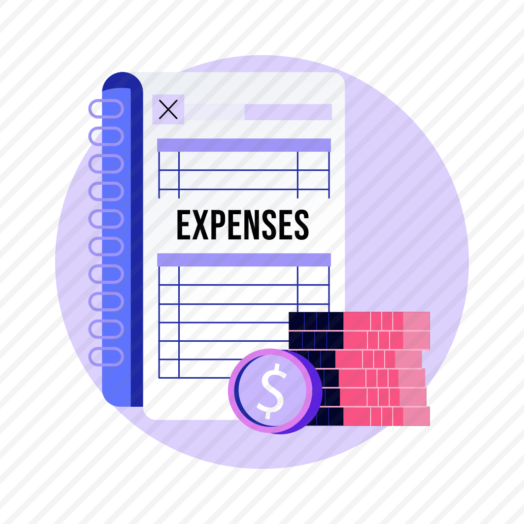 Expenses, Costs, Budget, Accounting, Receipt preview