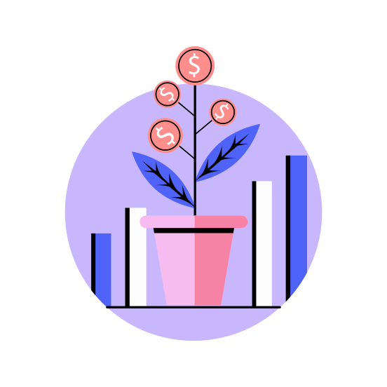 Investment Growth, Profit, Development, Finance, Success illustration