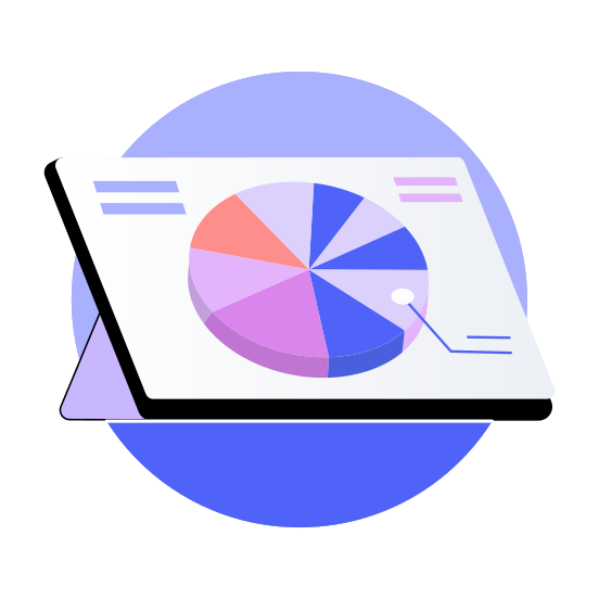 Pie Chart, Presentation, Report, Statistics, Graph illustration