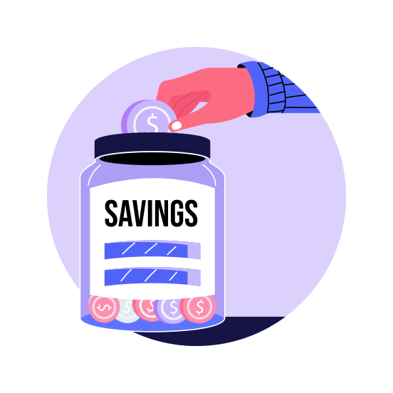 Savings Jar, Coins, Money, Container, Finance illustration
