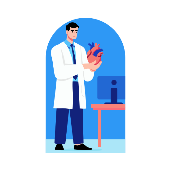 Cardiologist, Heart Doctor, Specialist, Medical, Healthcare illustration