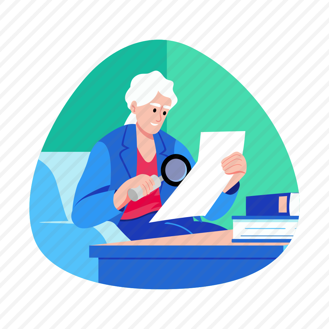 Checking Report, Analysis, Reading, Senior Doctor, Medical preview