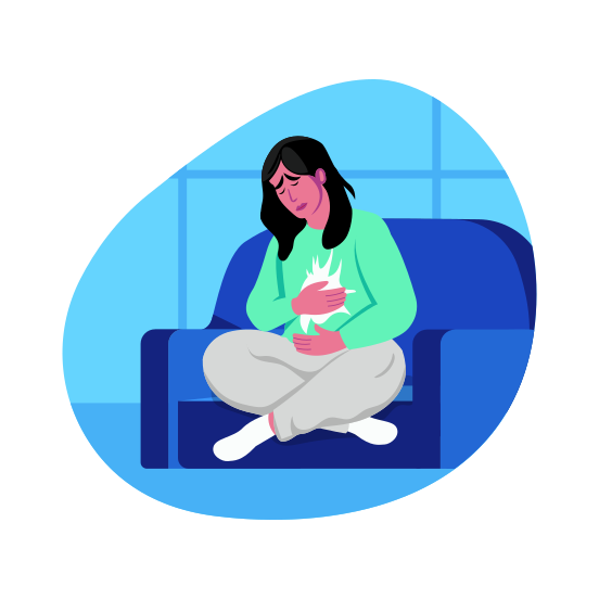 Cramps, Dysmenorrhea, Pain, Menstruation, Soreness, illustration