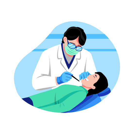 Dental Checkup, Orthodontic, Periodontal, Dentistry, Medical, illustration