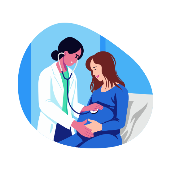 Gynaecologist, Obstetrician, Perinatologist, Medical, Doctor illustration