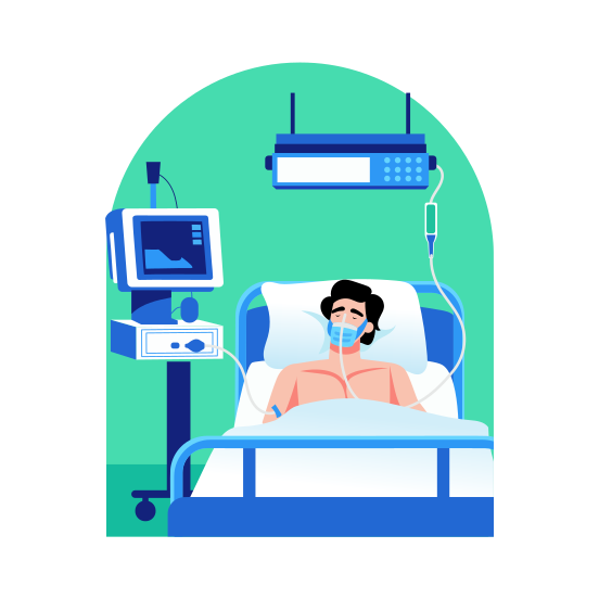 Icu, Emergency, Hospital, Patient, Medical, illustration