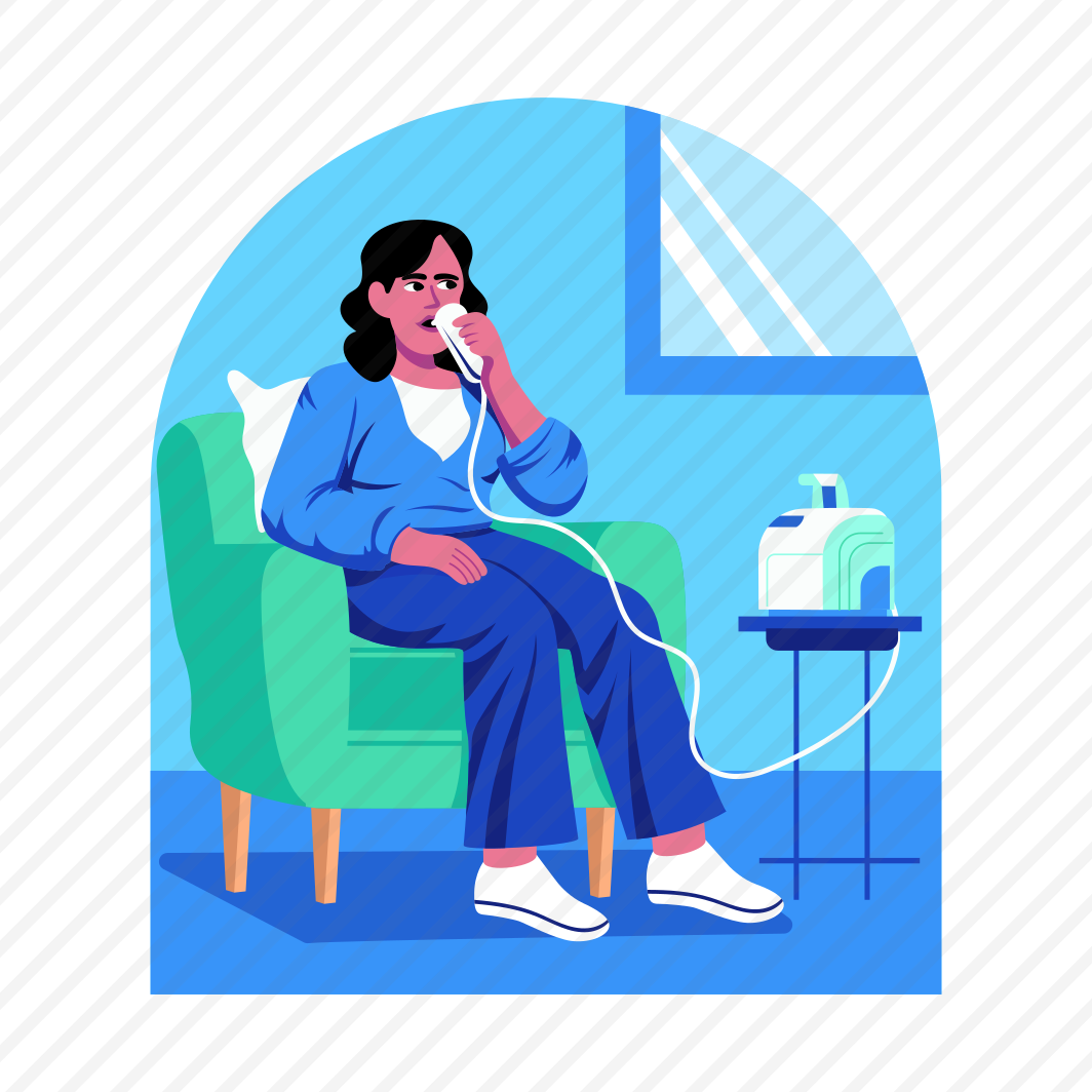 Inhalation, Nebulization, Respiration, Breathing, Treatment preview