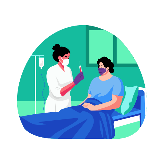 Injecting, Nursing, Syringe, Treatment, Medical, illustration