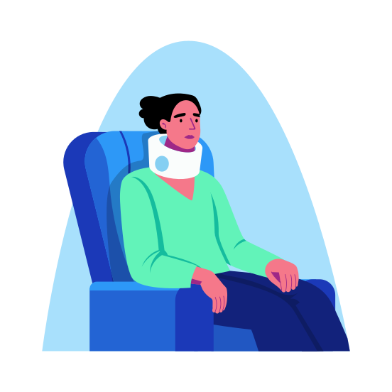 Neck Brace, Cervical Collar, Orthosis, Patient, Medical, illustration