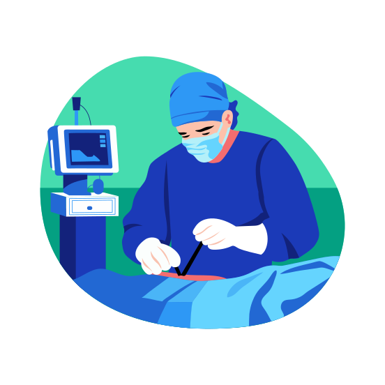 Operation, Surgery, Medical, Healthcare, Treatment illustration