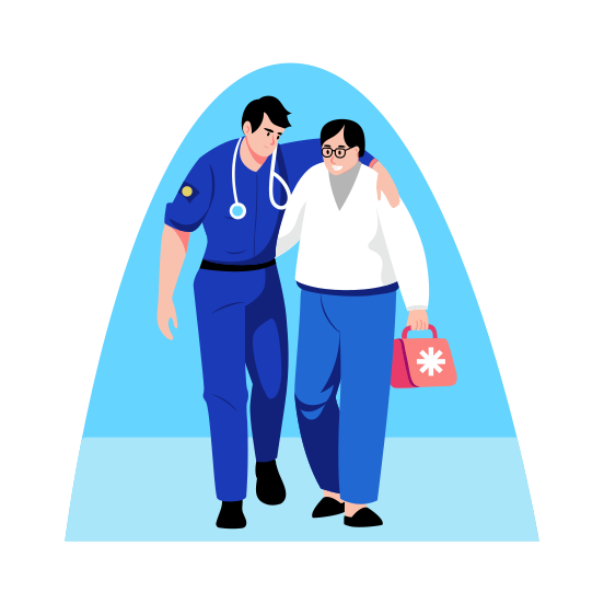 Paramedic, Emt, Medical Assistant, Emergency, Health Worker illustration