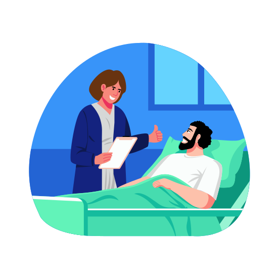 Patient Checkup, Diagnosis, Treatment, Doctor, Medical, illustration